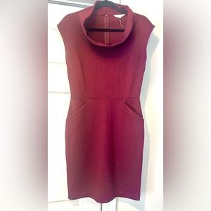 Banana Republic Cowl Neck Dress. Size 4. NWT. Burgundy/Wine Color
